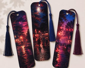 The Halloween Night Collection – Set of 3 Bookmarks. Includes Matching Tassels!