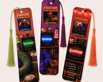 The Goosebumps Marathon Collection – Set of 3 Bookmarks. Includes Matching Tassels!