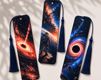 The Space Mission Collection – Set of 3 Bookmarks. Includes Matching Tassels!