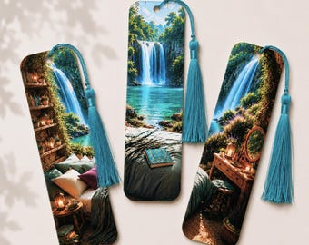 The Hidden Grotto Collection – Set of 3 Bookmarks. Includes Matching Tassels!