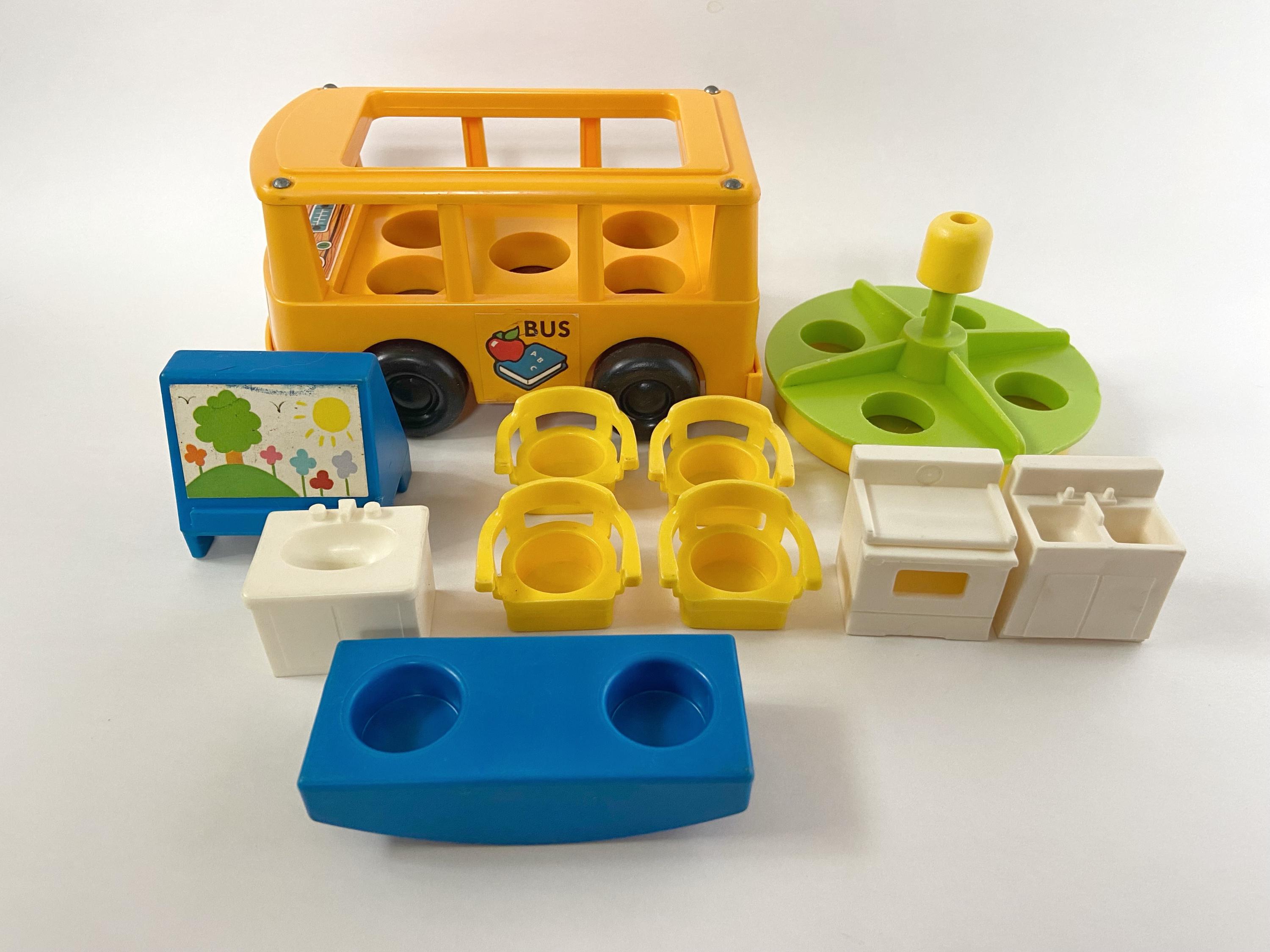 希少　フィッシャープライス　　スクールバス　セサミストリート　カンガルーなど Fisher Price Bus - Etsy