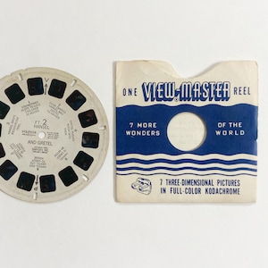 Vintage Sawyer’s View-Master reel, Hansel and Gretel, 1946, FT-2Seven Three Dimension Color Pictures, 3D