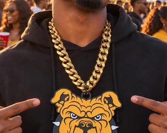 North Carolina A&T Aggies Bulldog Hype Chain Licensed