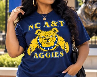 NC A&T Aggies Bulldog T-Shirt | Officially Licensed Hbcu Apparel | Aggie Pride Shirt | NcatAlumni Gift | Ghoe Homecoming Tee