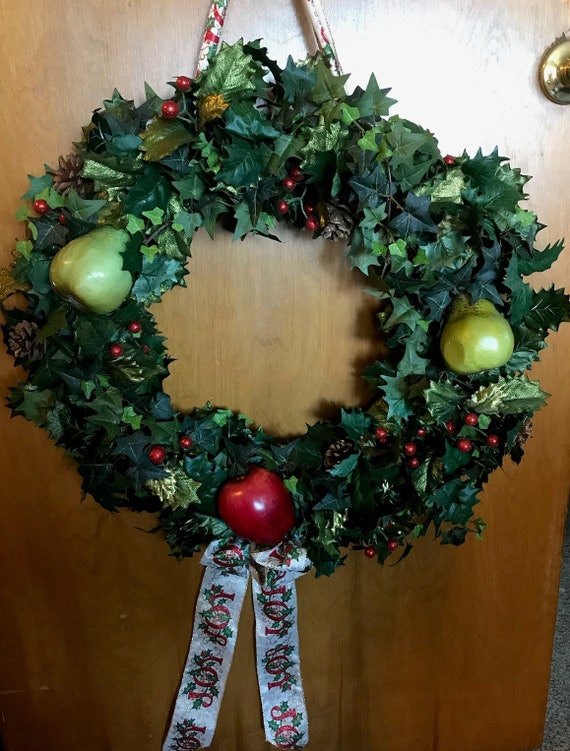 Apple and Cones Holly Wreath Apple and Cones Holly Wreath