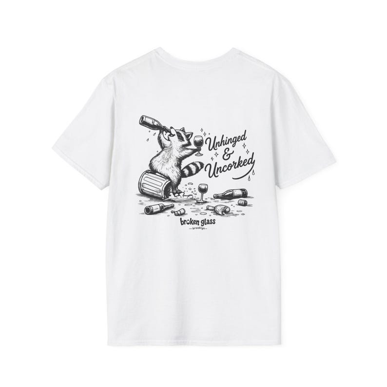 Unhinged & Uncorked T-Shirt | Clinking Wine Glasses Graphic Tee image 1