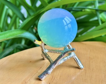 5CM+オパール水晶玉、手作り研磨石英玉、ヨガ石玉、水晶工芸品、インテリア、水晶ギフト1点