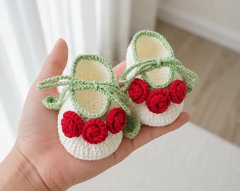 Soft Crochet Baby Booties, Handmade Infant Crib Shoes, Tie Strap Newborn Shoes, Warm Milk Cotton Baby Shoes