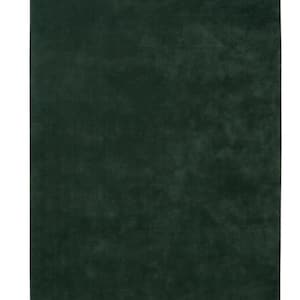 Emerald Green Area Rug 8x10, Hand Tufted Dark Forest Green Wool Rug for Living Room, Solid Large Carpet, Custom Sizes