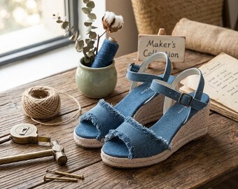 Sandali espadrillas vintage in paglia intrecciata – Zeppa – Traspiranti – Assorbono il sudore e controllano gli odori