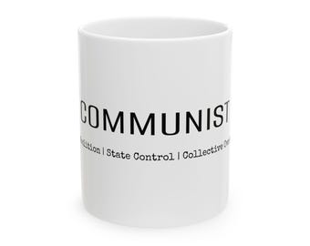 COMMUNIST Definition Mug | Political Statement Ceramic Mug