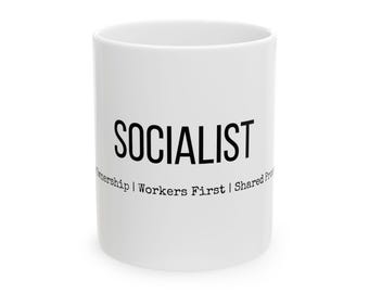 SOCIALIST VALUES Mug | Ceramic Coffee Cup (11oz, 15oz)