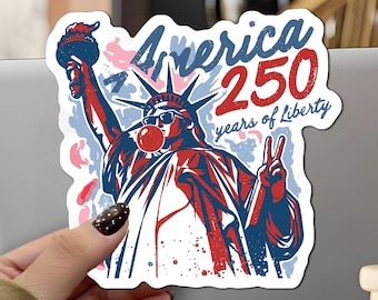アメリカステッカーマグネット、自由の女神愛国デカール、アメリカ建国250周年記念ギフト、独立記念日