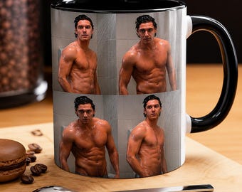 Garrett Graham Photo Collage Accent Mug, Briar U Book Coffee Mug, Romance Hockey Graham 44 Tea Mug, Elle Kennedy Movie Book Mug