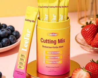 LeeFar Mixed drink -  Strawberry flavor - It helps maintain metabolic health, regulate appetite and improve body shape - 30 servings