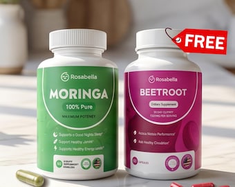 Rosabella Moringa & Beetroot Bundle - Improve sleep and enhance immunity-Gluten free - The best gift set- Buy one get one free