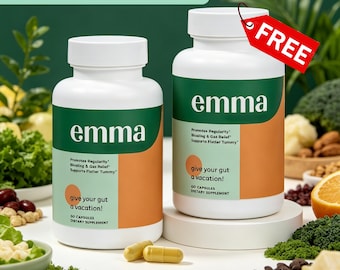 Emma Gut Health Daily Capsules-Improve intestinal health, promote the balance of the digestive system, and enhance immunity- 30 Servings