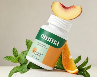 Emma Gut Health Relief Supplement, 60 Capsules -  Leaky Gut & Digestive Support, Constipation, Appetite Suppression, Abdominal Flattening