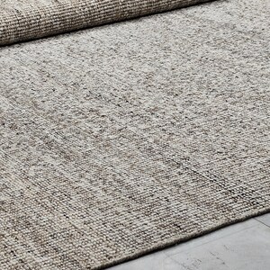 Handwoven Jute Wool Rug, 100% newzealand wool‚ Natural Boho Dhurrie Rug, Rustic Farmhouse Area Rug, Handmade Carpet, Neutral Wool Jute Rug image 19