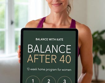 Balance After 40 Home Workout Plan | Strength, Cardio, Recovery (PDF)