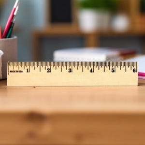 Set of 10 6&quot; Wooden Rulers – Unfinished Craft Blanks | Pinewood Straight Edge | DIY Bookmark Ruler Wreath Crafting Stick Party Favors