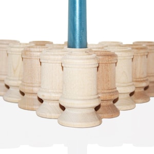 Wood Candle Set of 10 Holders DIY Wedding Accents Home Decor Cake Table Decor Wedding Candlesticks Wood Candlestick