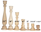 Various Sizes- Unfinished Wood Candlestick Holders- DIY Wedding Accents, Home Decor, Cake Tier Spacer, Wedding Decor, Candle Holders,