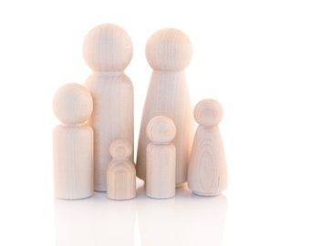 wooden dolls house people