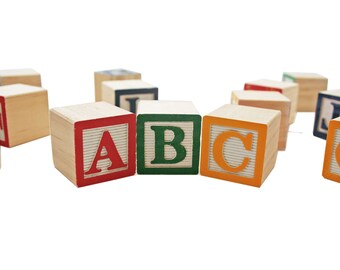 decorative alphabet blocks