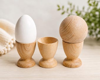 Egg Cup Holder Baseball Display Wood Cup Holder Easter Egg Display Holder Natural Wood Egg Holder Wood Stand for Egg Kids Kitchen Playset