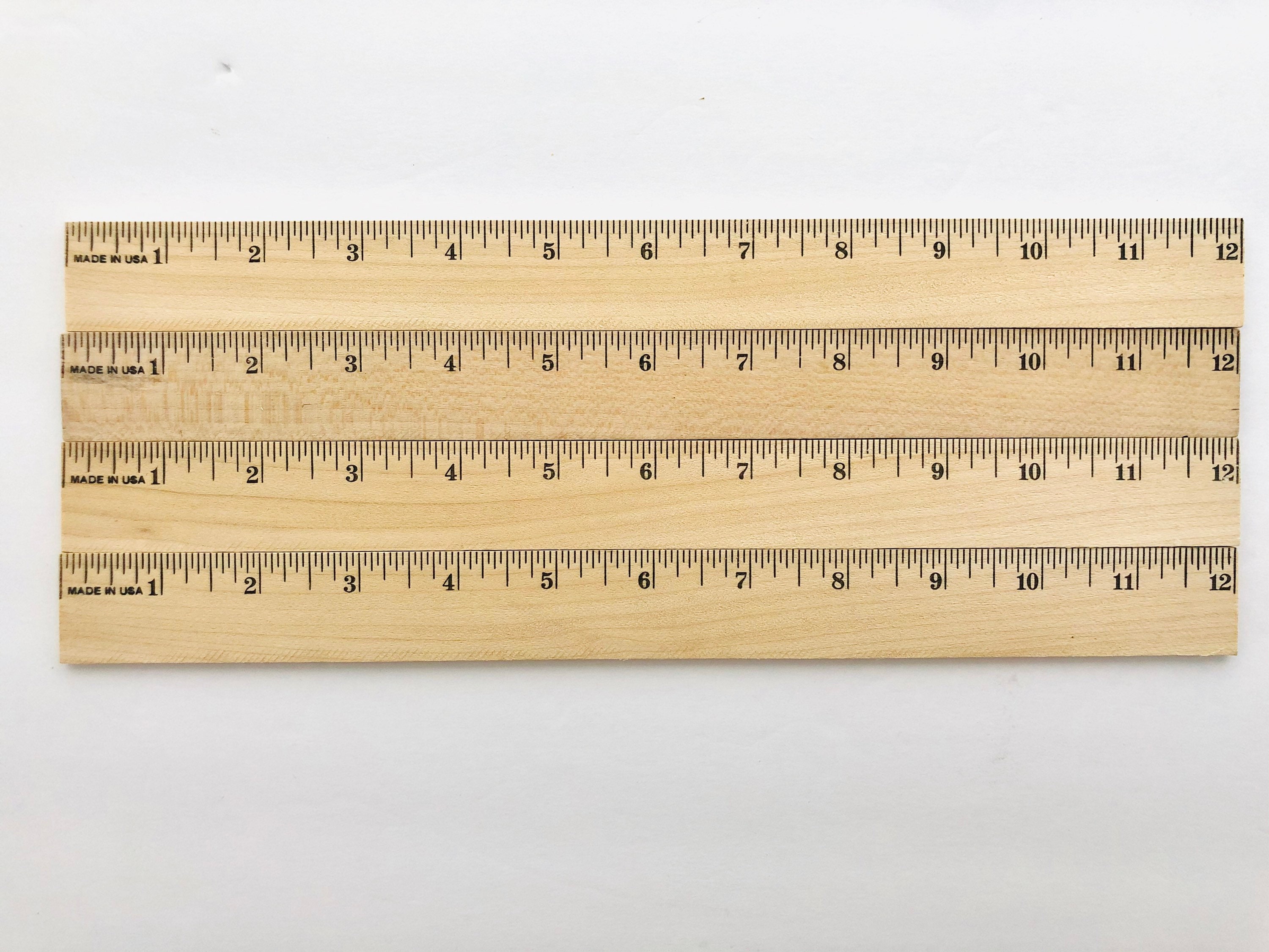 QTY 1 12 Long Wood Ruler, Measuring Tool, School Ruler, Teacher Ruler,  Craft Ruler, Straight Edge Ruler, Drafting Tool, Fabric Ruler -  Sweden