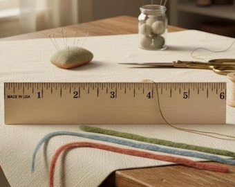 Bulk 6 Inch Wooden Ruler Straight Edge Measurement Tool Classroom Supply Craft Project Diy Pine Natural Material Teacher Gift Yarn Measuring