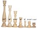 QTY 1- Candlestick Holders Unfinished, DIY Wedding Accents, Home Decor, Cake Tier Spacer, Wedding Decor, Candle Holders, Wood Candlestick 