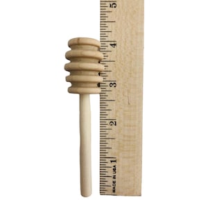Set van 50-4" houten honingpotjes, bruilofthoningpotjes, mini honingpotje, trouwbedankjes, honingcadeau, feestgunst, toverstokje