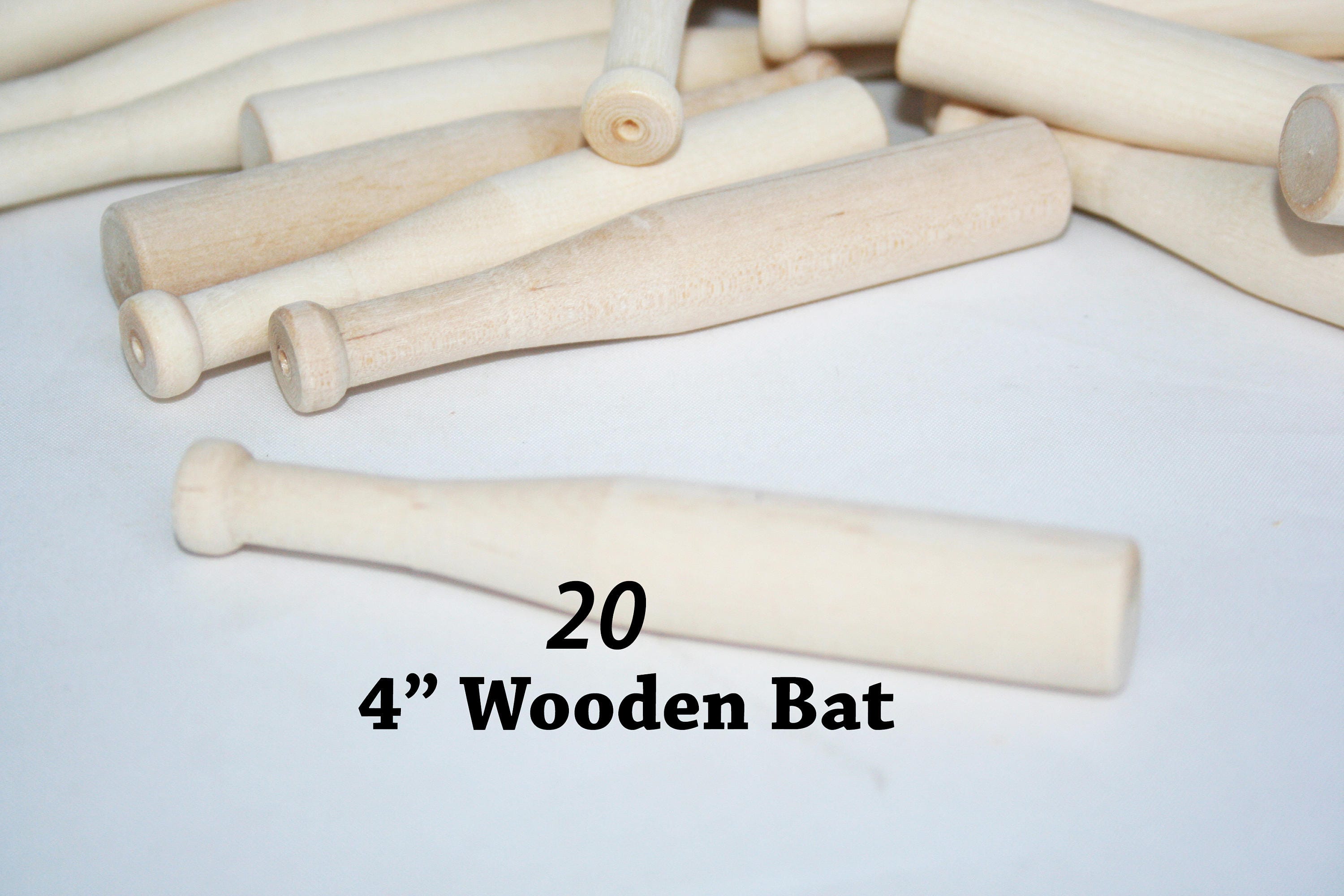 20 Miniature Baseball Bats 4 long x 5/16 thick Etsy