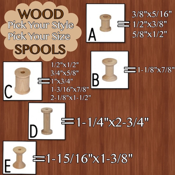 3/4 Wooden Spool 