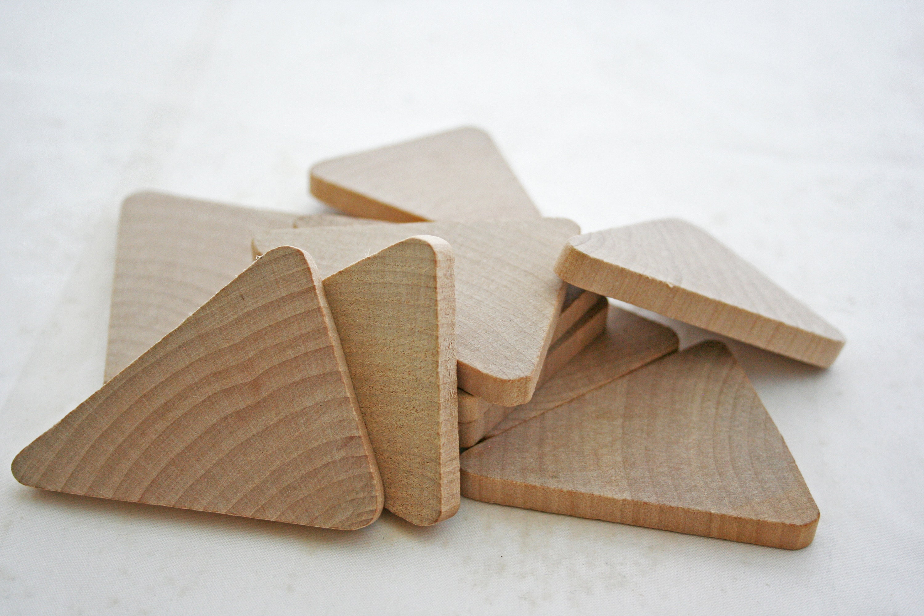 25 Wood Triangle 21/2 tall x 2 wide x 1/4 Etsy