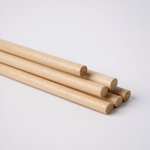 1/8 Inch Wood Dowel Rod Set Cake Support Stick Craft Project Supply Material Birch Craft Flag Pole Photo Prop Stick Macrame Natural Wood Diy