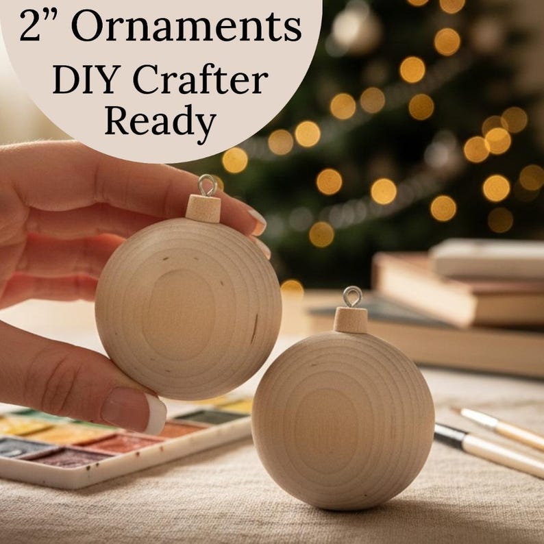 Christmas Tree Decoration Wooden Ball Ornament Holiday Tradition Family Activity DIY Project Creative Craft Kid Friendly Design Wood Blank Surface Paintable Material Customizable Decoration Memory Making Activity Holiday Season Essential