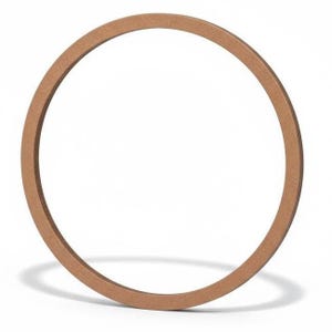 Ghirlanda in legno, cerchio vuoto, decorazione da appendere a parete o alla porta, anello per progetti fai da te, base non rifinita, grande cerchio in legno MDF da 16 pollici immagine 10