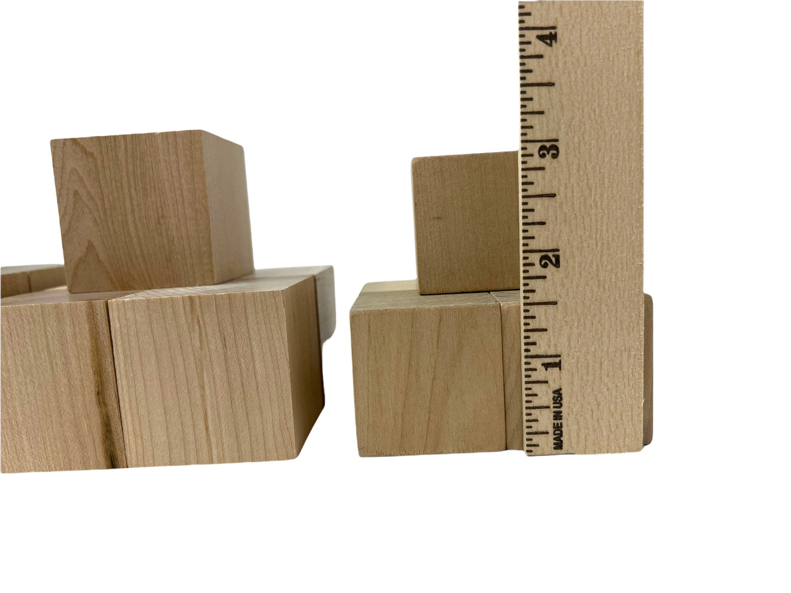 Various Wooden Blocks DIY Wood Blocks Wood Cubes Square Etsy