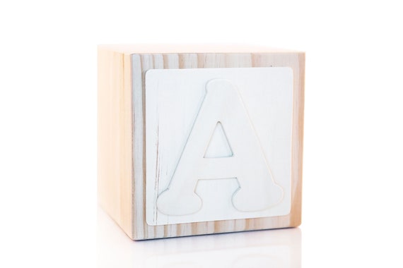 QTY 1 Wood Blocks, Baby Shower Blocks, Wood Blocks, Picture Blocks