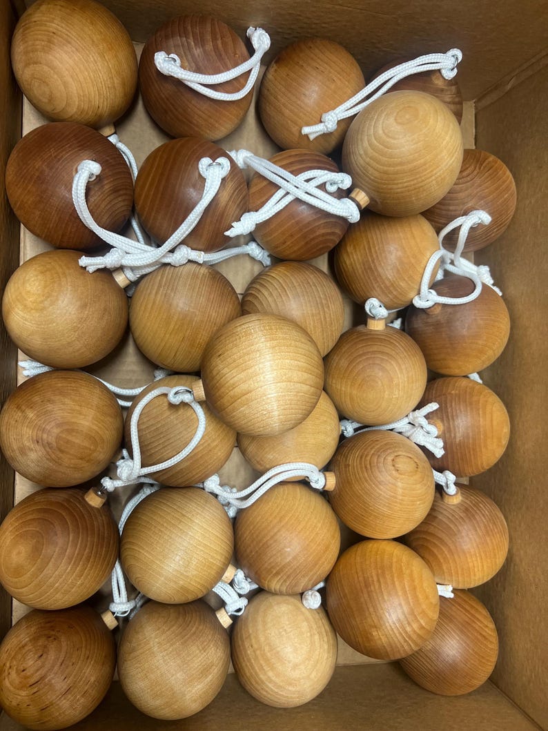 Wooden Ball Ornament Diy Craft Holiday Project Christmas Activity Kid Friendly Family Tradition Tree Decoration Wood Blank Paintable Surface image 17