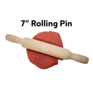 Wood Rolling Pin Kids Painting Activity Set of 25 Playdough Rolling Pin Cookie Rolling Pin Kids Rolling Pin Party Favor Craft Toy Kitchen