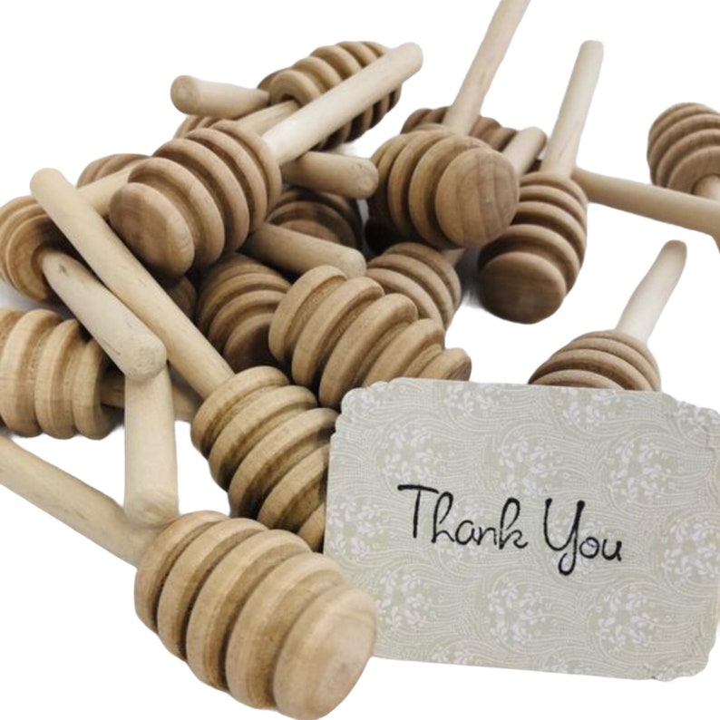 100 4 Wood Honey Dippers Wedding Honey Dippers Small Etsy