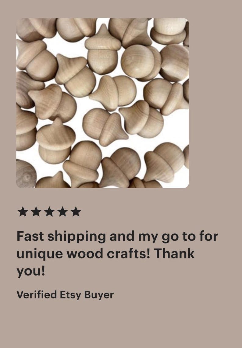 Kit di 5 pezzi per lavoretti autunnali con ghiande in legno, materiale naturale, giocattolo Waldorf Montessori, attività sensoriale, gioco di conteggio, decorazione autunnale. immagine 16