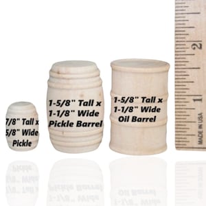Set of 10 Miniature Wood Barrel Toy Wood Barrel Wine Barrel Beer Barrel Pickle Barrel Whiskey Barrel MiniToy Parts Doll House Parts