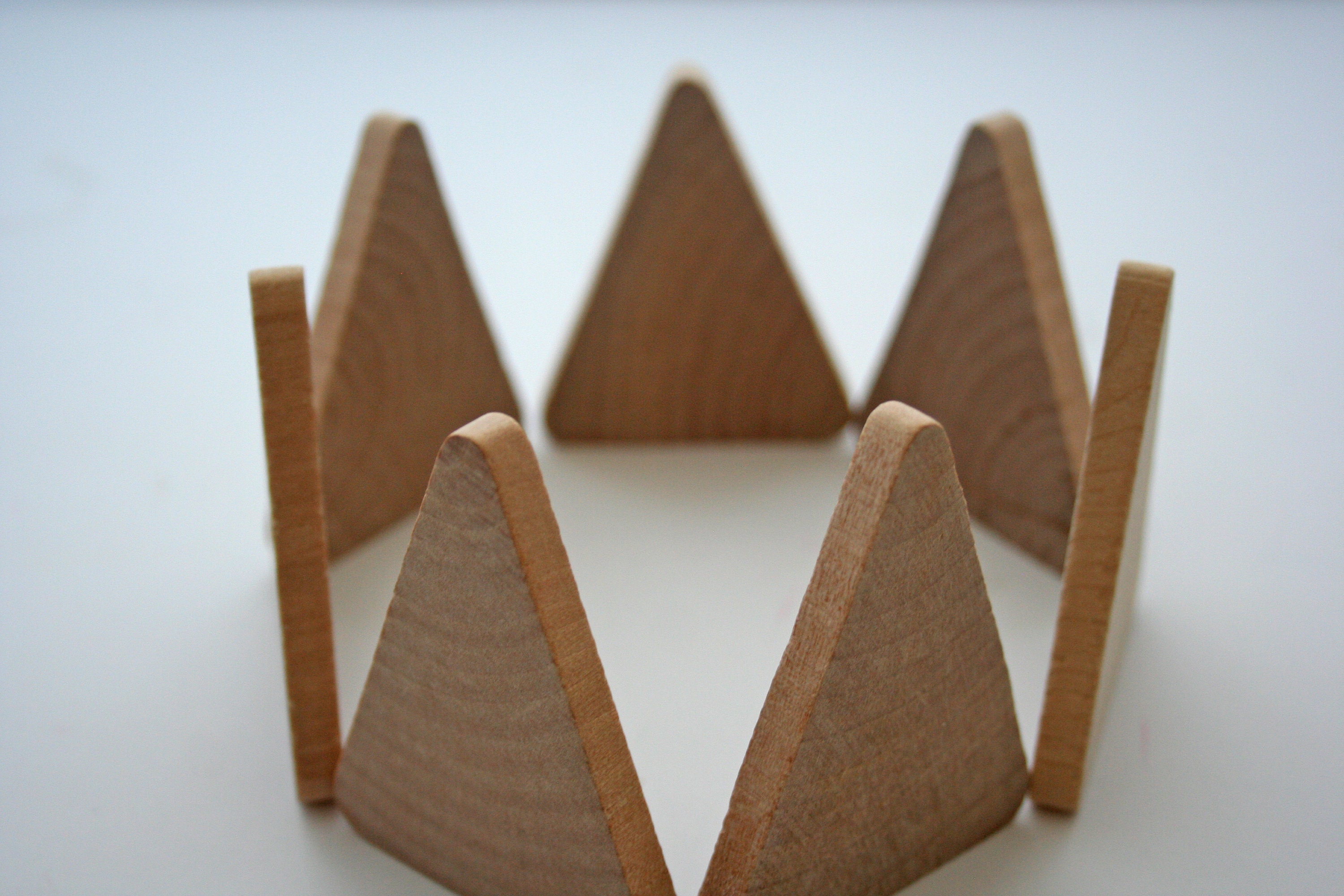 100 Wood Triangle 21/2 tall x 2 wide x 1/4 Etsy