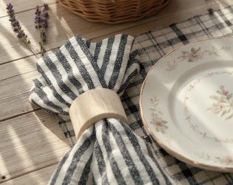 Servilletero de madera natural para bodas, sin terminar, para bricolaje, para mesa