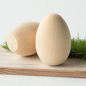 Houten paasei schilderij kit kind ambacht project idee decoratie hout materiaal natuurlijk speelgoed keuken spelen alsof eten mand vulmiddel cadeau afbeelding 16